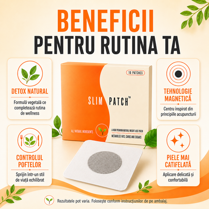 Set 90 Plasturi Slim Patch, Cură Completă pentru 3 Luni, pentru Detoxifiere Naturală, Reduce Poftă de Mâncare, Eliminarea Toxinelor din Corp