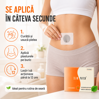 Set 90 Plasturi Slim Patch, Cură Completă pentru 3 Luni, pentru Detoxifiere Naturală, Reduce Poftă de Mâncare, Eliminarea Toxinelor din Corp