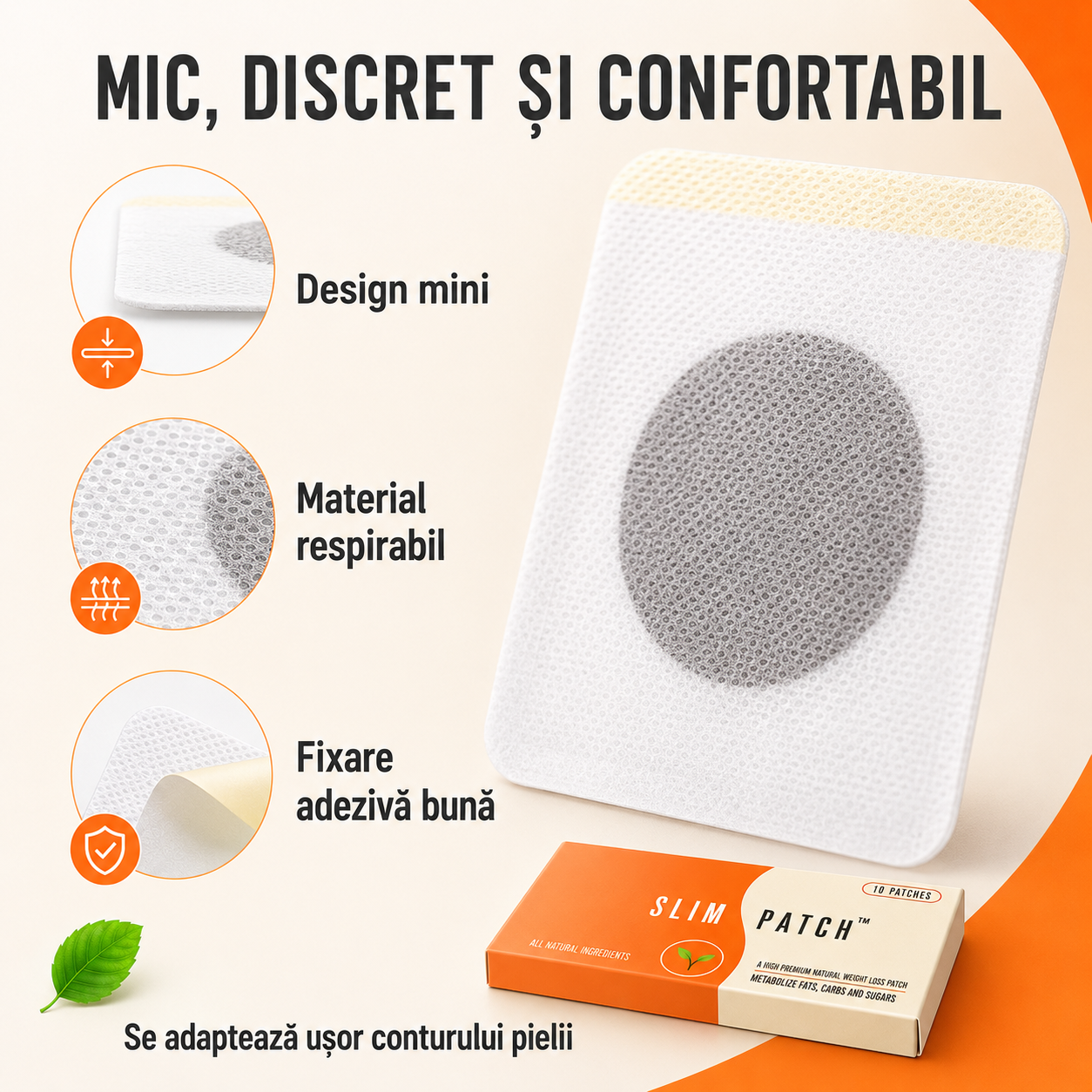 Set 90 Plasturi Slim Patch, Cură Completă pentru 3 Luni, pentru Detoxifiere Naturală, Reduce Poftă de Mâncare, Eliminarea Toxinelor din Corp