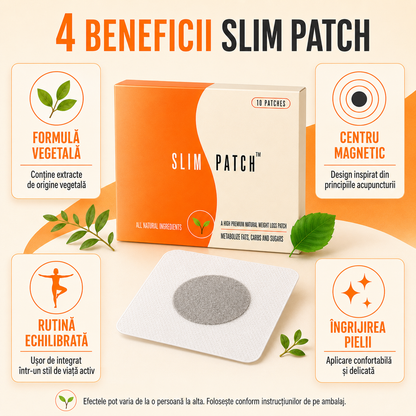 Set 90 Plasturi Slim Patch, Cură Completă pentru 3 Luni, pentru Detoxifiere Naturală, Reduce Poftă de Mâncare, Eliminarea Toxinelor din Corp