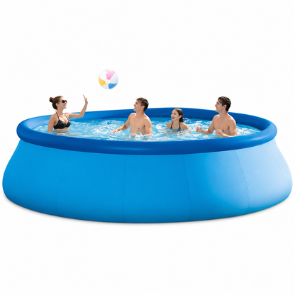 Piscină Gonflabilă, Dimensiune 244x61cm, Capacitate 2000 Litri, foarte Spațioasă, Rezistentă, Kit Reparații Inclus