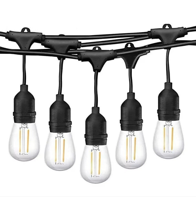 Ghirlandă Luminoasă pentru Grădină, Becuri LED Economice cu Lumină Caldă, Efect Vizual Spectaculos, Lungime 10-20 Metri cu 10-40 becuri
