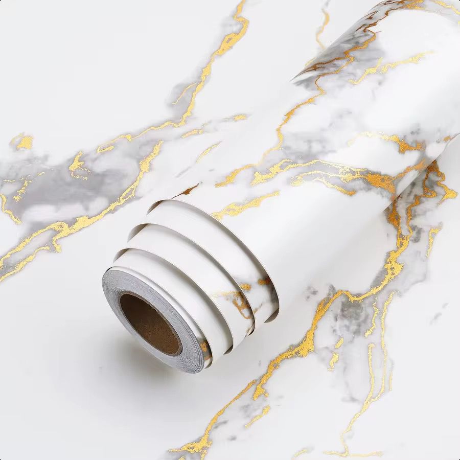 Tapet Autocolant PREMIUM, tip Marmură, pentru Blaturi, Mobilier, Bucătărie, Ușor de Montant, Rezistent la Apă, Curățare Extrem de Ușoară, Lungime 6 Metri, Lățime 60cm