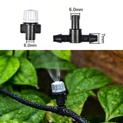 Kit Răcire cu Pulverizare Apă sub Formă de Vapori (Ceață), ideal pentru Terasă, Grădină, Balcon sau Plante / Animale - Scade Temperatura cu 10 Grade
