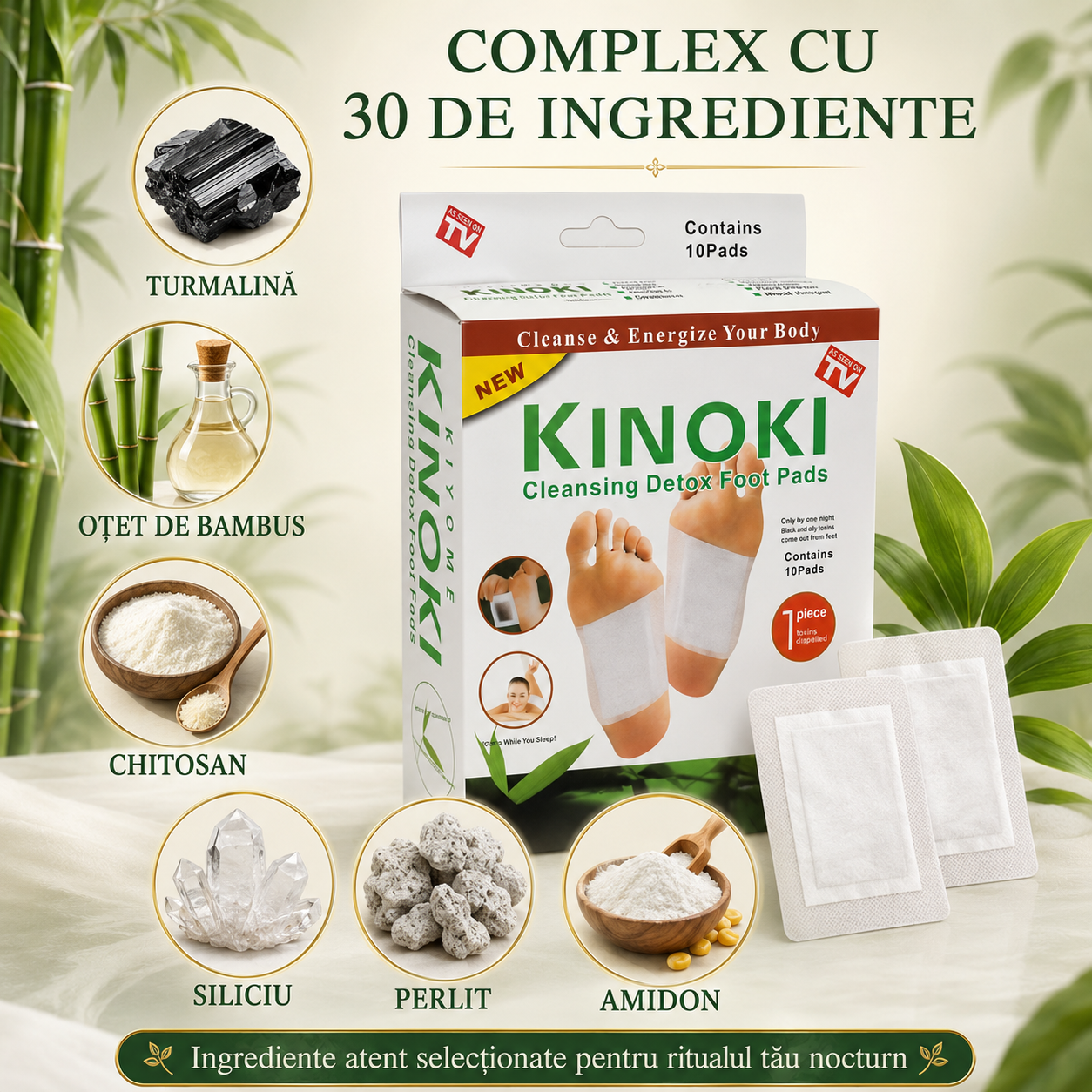 Pachet Sănătate Completă: Set 50 Plasturi cu PELIN pentru Dureri de Genunchi, Spate, Umeri, Ceafă, Articulații + Set 50 Plasturi KINOKI pentru Detoxifiere și Îmbunătățirea Circulației