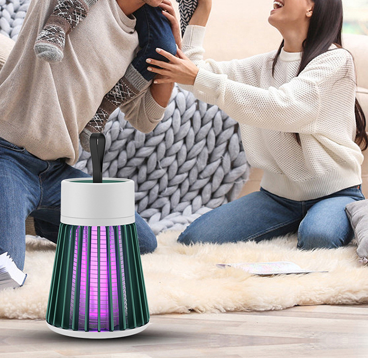 Set 3 x Lampă Anti-Țânțari cu Lumină UV si Plasă Electrică de Înaltă Tensiune, Portabilă, Silențioasă