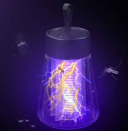 Set 3 x Lampă Anti-Țânțari cu Lumină UV si Plasă Electrică de Înaltă Tensiune, Portabilă, Silențioasă