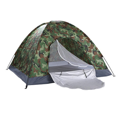 Cort Camping pentru 3-4 Persoane (Dimensiuni 200x200x135cm), Foarte Solid și Rezistent la Intemperii, Impermeabil, Protecție UV, Plasă Anti-Insecte, Geantă Transport