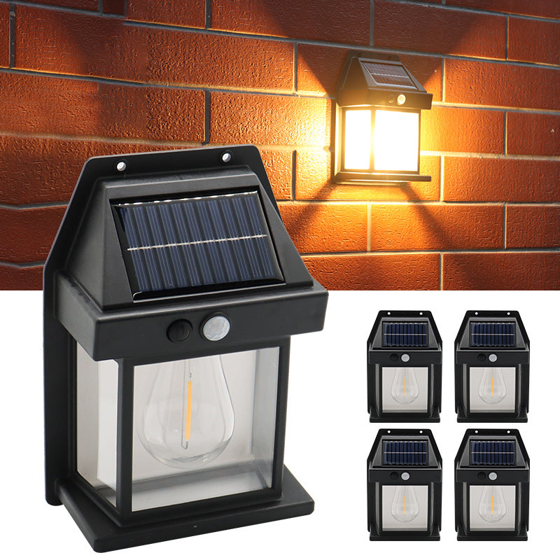 Set 8 Lămpi cu Încărcare Solară, 3 Moduri Iluminare, Senzor de Mișcare, Rezistență la Ploaie (IP65), Mod Automat Noapte/Zi