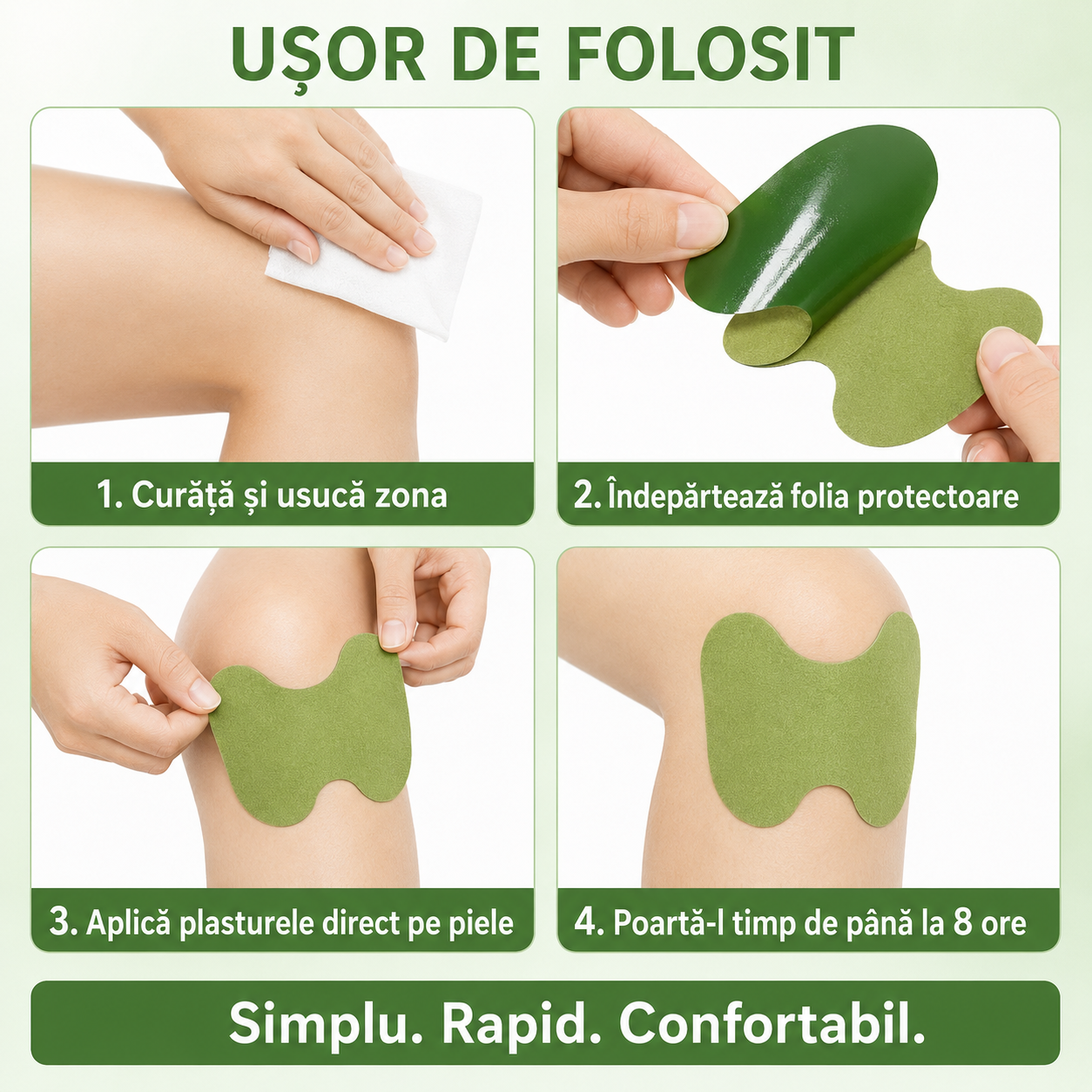 Pachet Sănătate Completă: Set 50 Plasturi cu PELIN pentru Dureri de Genunchi, Spate, Umeri, Ceafă, Articulații + Set 50 Plasturi KINOKI pentru Detoxifiere și Îmbunătățirea Circulației