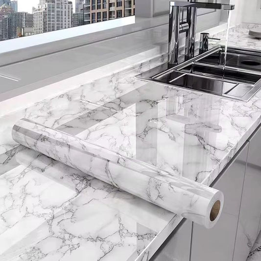 Tapet Autocolant PREMIUM, tip Marmură, pentru Blaturi, Mobilier, Bucătărie, Ușor de Montant, Rezistent la Apă, Curățare Extrem de Ușoară, Lungime 6 Metri, Lățime 60cm