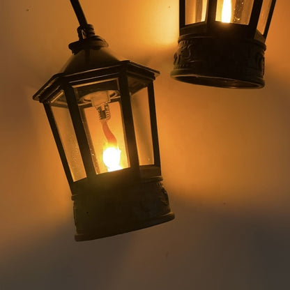 Ghirlandă Luminoasă pentru Grădină, Lumină Caldă tip Flacără, Efect Vizual Spectaculos, Lungime 10 Metri cu 20 becuri