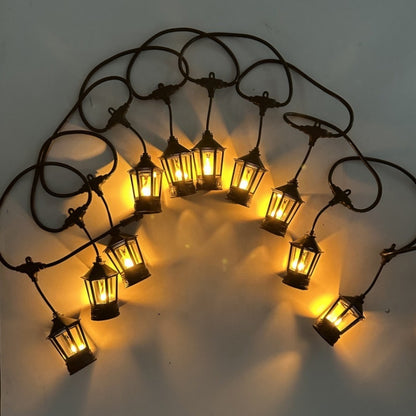 Ghirlandă Luminoasă pentru Grădină, Lumină Caldă tip Flacără, Efect Vizual Spectaculos, Lungime 10 Metri cu 20 becuri