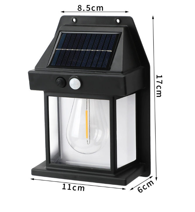 Set 8 Lămpi cu Încărcare Solară, 3 Moduri Iluminare, Senzor de Mișcare, Rezistență la Ploaie (IP65), Mod Automat Noapte/Zi