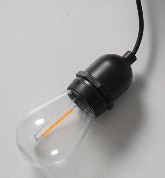 Ghirlandă Luminoasă pentru Grădină, Becuri LED Economice cu Lumină Caldă, Efect Vizual Spectaculos, Lungime 10-20 Metri cu 10-40 becuri