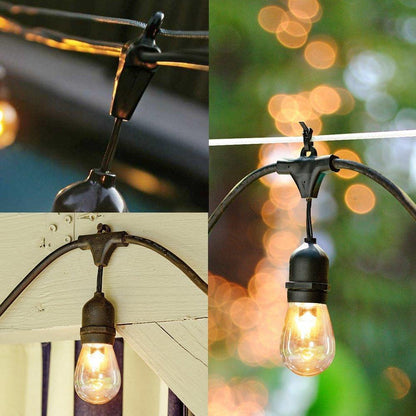 Ghirlandă Luminoasă pentru Grădină, Becuri LED Economice cu Lumină Caldă, Efect Vizual Spectaculos, Lungime 10-20 Metri cu 10-40 becuri
