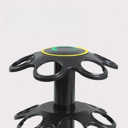 Organizator Condimente cu 12 Borcane și Suport Rotativ la 360°