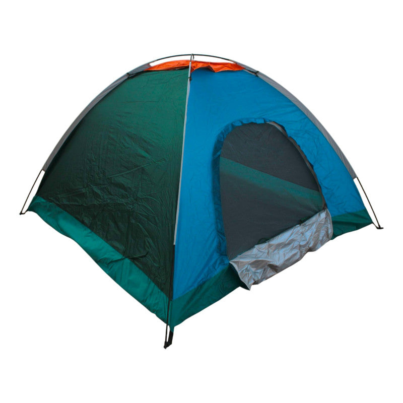 Cort Camping pentru 3-4 Persoane (Dimensiuni 200x200x135cm), Foarte Solid și Rezistent la Intemperii, Impermeabil, Protecție UV, Plasă Anti-Insecte, Geantă Transport