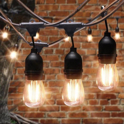 Ghirlandă Luminoasă pentru Grădină, Becuri LED Economice cu Lumină Caldă, Efect Vizual Spectaculos, Lungime 10-20 Metri cu 10-40 becuri