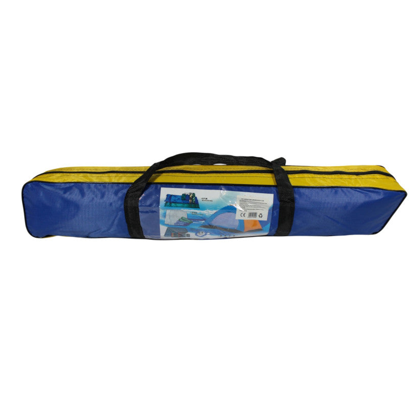 Cort Camping pentru 3-4 Persoane (Dimensiuni 200x200x135cm), Foarte Solid și Rezistent la Intemperii, Impermeabil, Protecție UV, Plasă Anti-Insecte, Geantă Transport