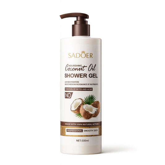 Gel de duș cu ulei de cocos și Vitamina E, 500ml