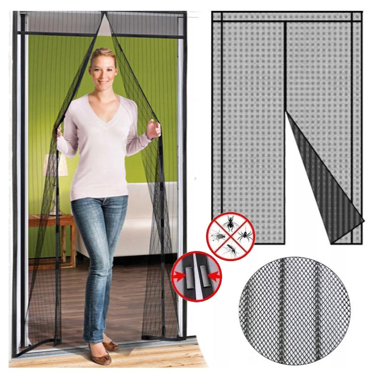 Plasă Magnetică Anti-Insecte pentru Ușă, 100x210cm